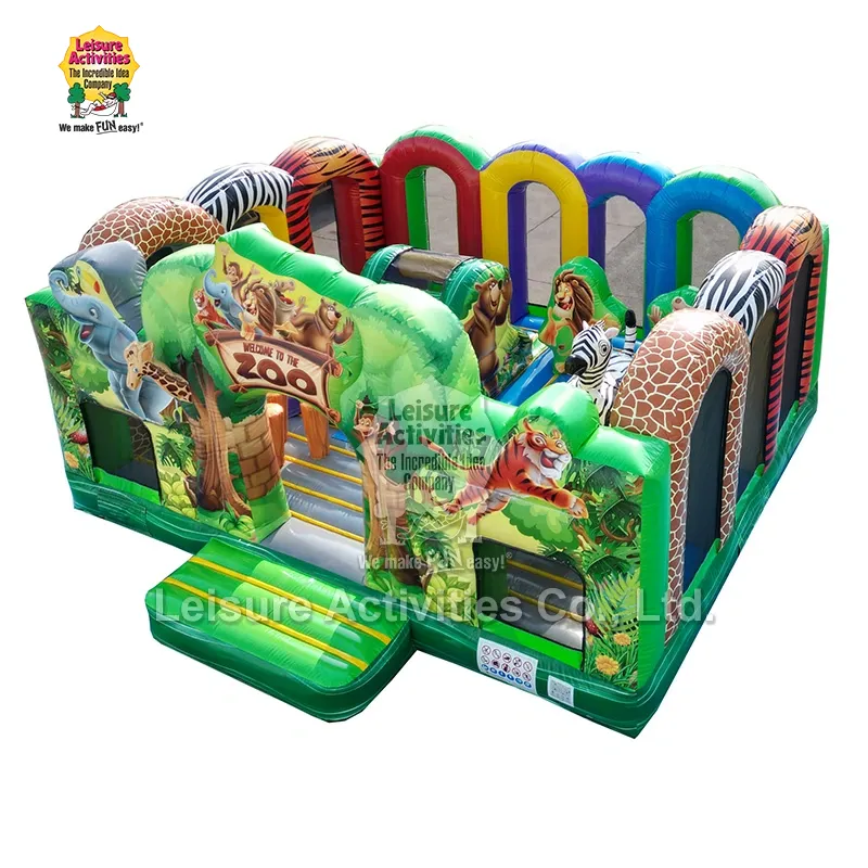 Zoo Multiplay Bouncy Castle oyun meydançasına gedin