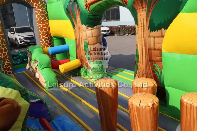 Go To The Zoo Multiplay Bouncy Castle Playground